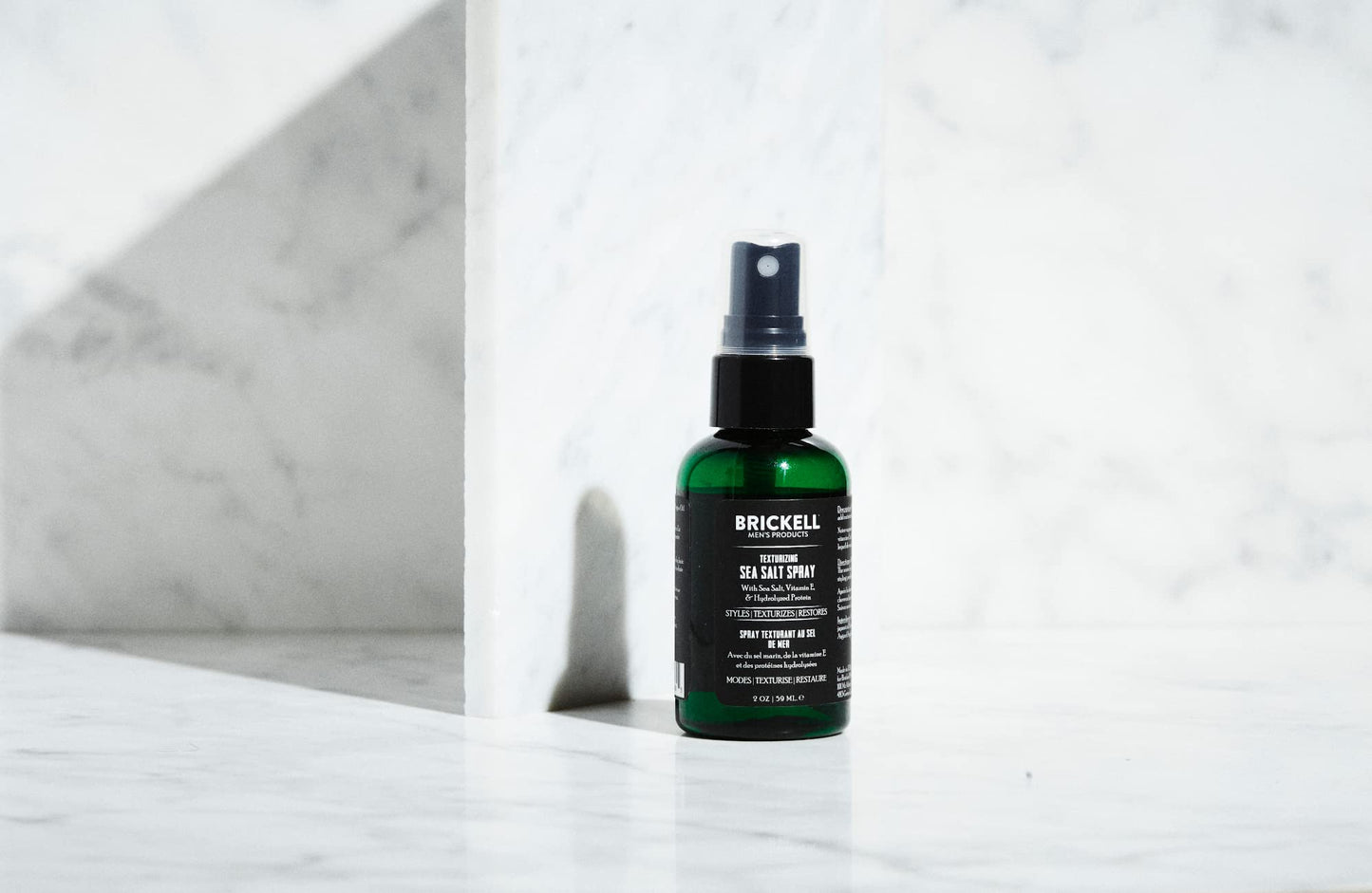 Brickell Men's Texturizing Sea Salt Spray for Men, Alcohol-Free, Lifts & Texturizes Hair for a Beach or Surfer Hair Style, With Sea Salt, Vitamin E & Hydrolyzed Protein, 6 Ounce