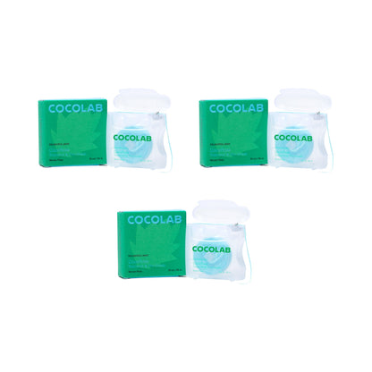 Cocofloss Expanding Woven Dental Floss by COCOLAB, Mint Scent, 1-Pack