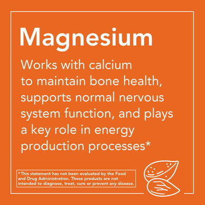 NOW Supplements, Magnesium Citrate, Enzyme Function*, Nervous System Support*, 120 Veg Capsules