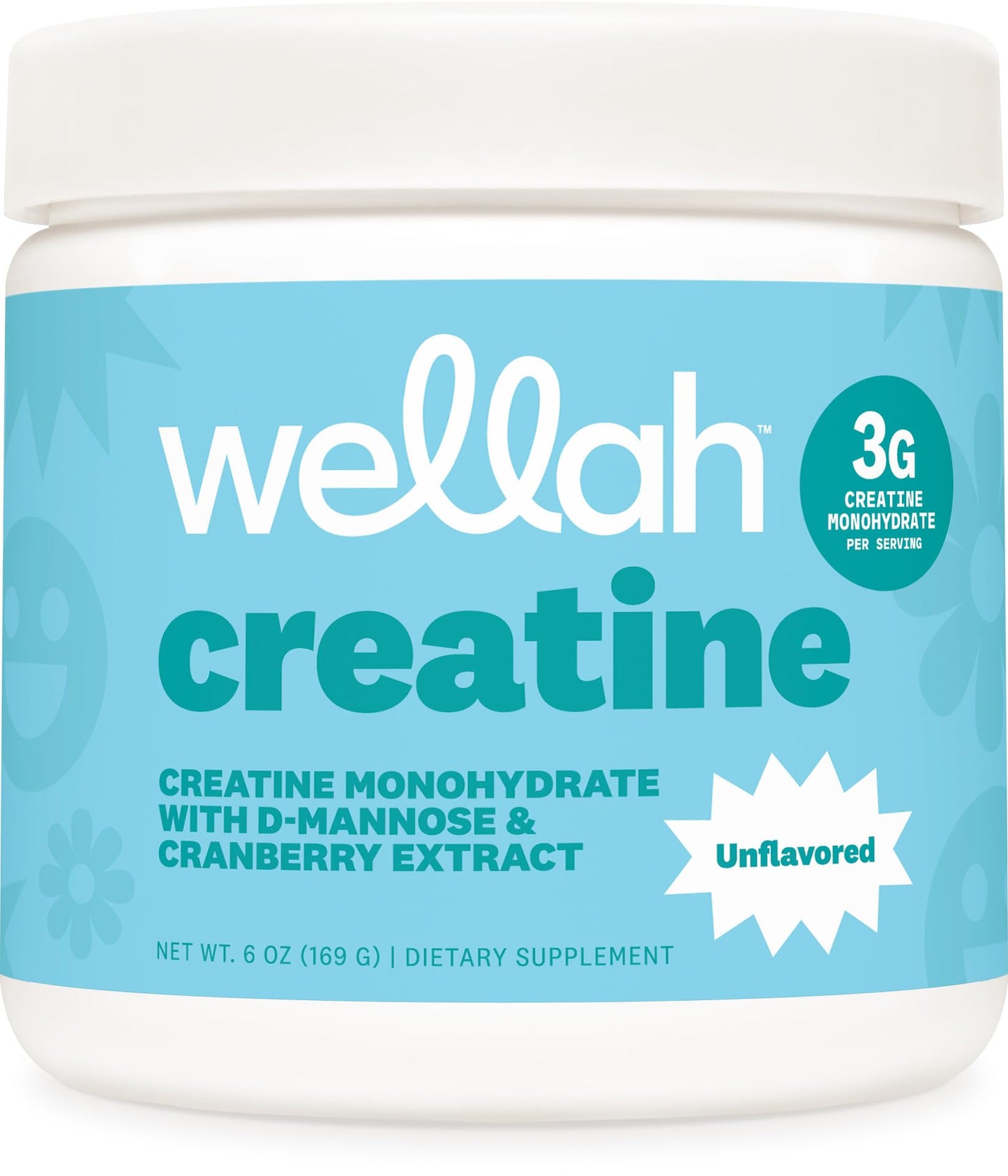 Wellah Creatine for Women - Creatine Monohydrate with Dandelion & Cranberry Extract (50 Servings, Strawberry Lemonade) | Creatine Monohydrate with Dandelion & Cranberry Extract