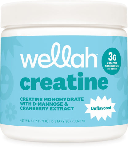 Wellah Creatine for Women - Creatine Monohydrate with Dandelion & Cranberry Extract (50 Servings, Strawberry Lemonade) | Creatine Monohydrate with Dandelion & Cranberry Extract