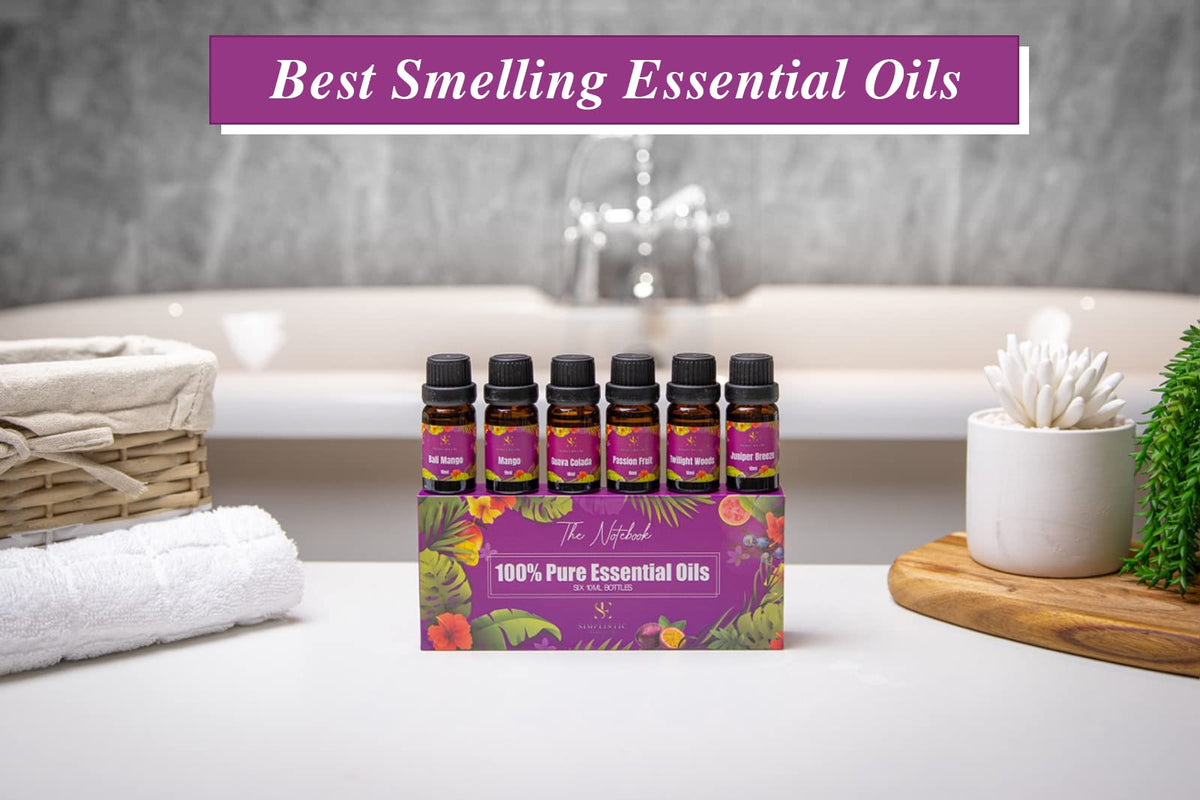 Simplistic Elegance Essential Oils Set - Top 6 Natural Aromatherapy Oils for Diffusers Humidifier Massage