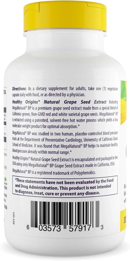 Healthy Origins Grape Seed Extract MegaNatural-BP 300 mg, 150 Caps