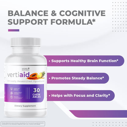 VertiAid – Vitamins, Minerals & Botanical Chewables – 30 Ct, 1 Month Supply | Vitamins, minerals & botanicals | Non-GMO, No Stimulants, Made in USA | Chewable daily tablet