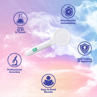 One Step Vaginal pH Bacterial Vaginosis Test Kit, 5 Test Kits, BV, Yeast Infection, Feminine Vaginal Health