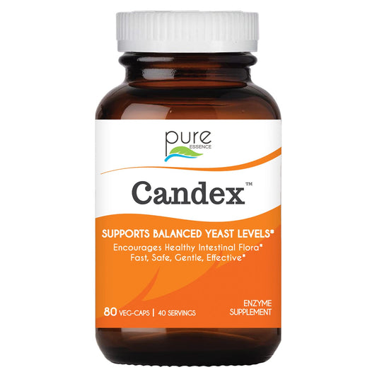 Pure Essence Candex Supplement - Yeast Overgrowth Supplement with Digestive Enzymes, Yeast Infection Probiotic Treatment for Men and Women - 120 Capsules