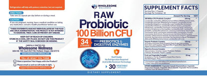 Organic Probiotics 100 Billion CFU, Dr Formulated Probiotics for Women, Probiotics
