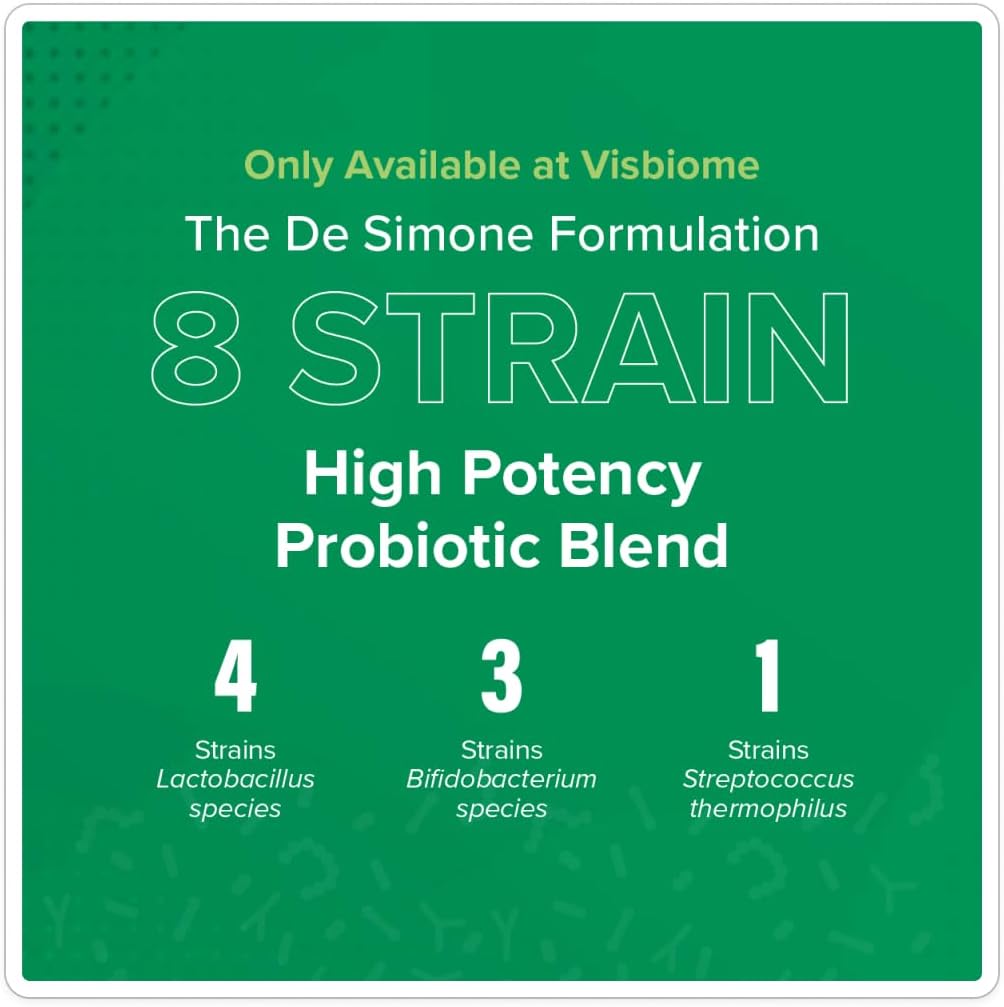 Visbiome® Advanced GI Care High Potency Probiotic, 450B CFU, 30 Packets | Original De Simone Formulation®, Multi-Strain, Refrigerated Probiotics, Low FODMAP Certified, Gluten-Free, Made in USA