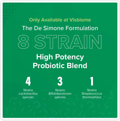 Visbiome® Advanced GI Care High Potency Probiotic, 450B CFU, 30 Packets | Original De Simone Formulation®, Multi-Strain, Refrigerated Probiotics, Low FODMAP Certified, Gluten-Free, Made in USA