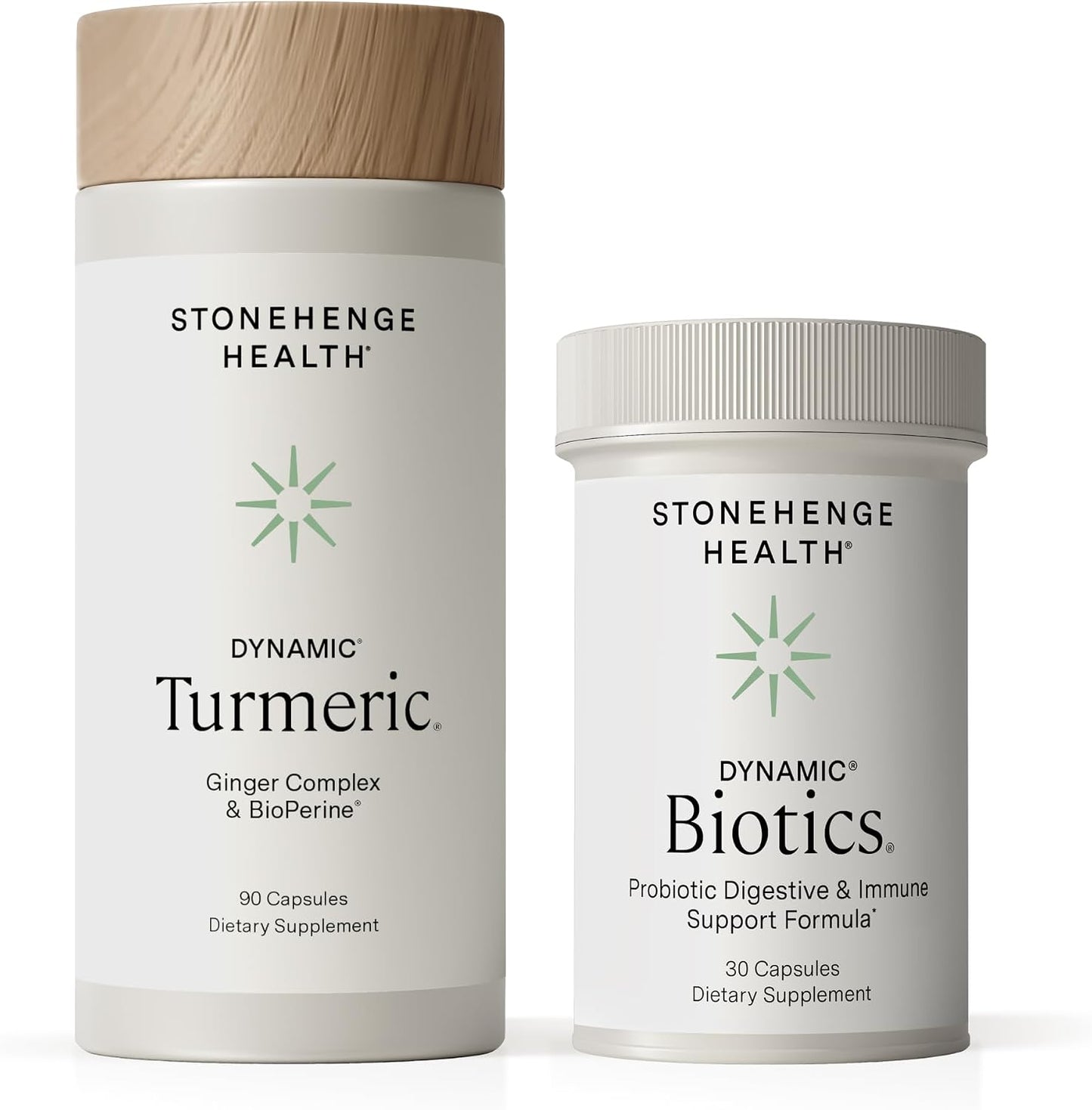 Stonehenge Health Dynamic Turmeric, Dynamic Biotics Probiotic: Joints and Digestion Support Bundle