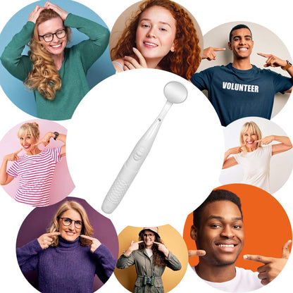 ffresiss Dental Mirror with Light,Teeth Inspection LED Mirror,Anti-Fog Mouth Mirror