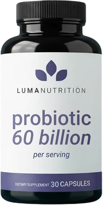 Luma Nutrition Probiotics Digestive Health for Men and Women - 30 Capsules