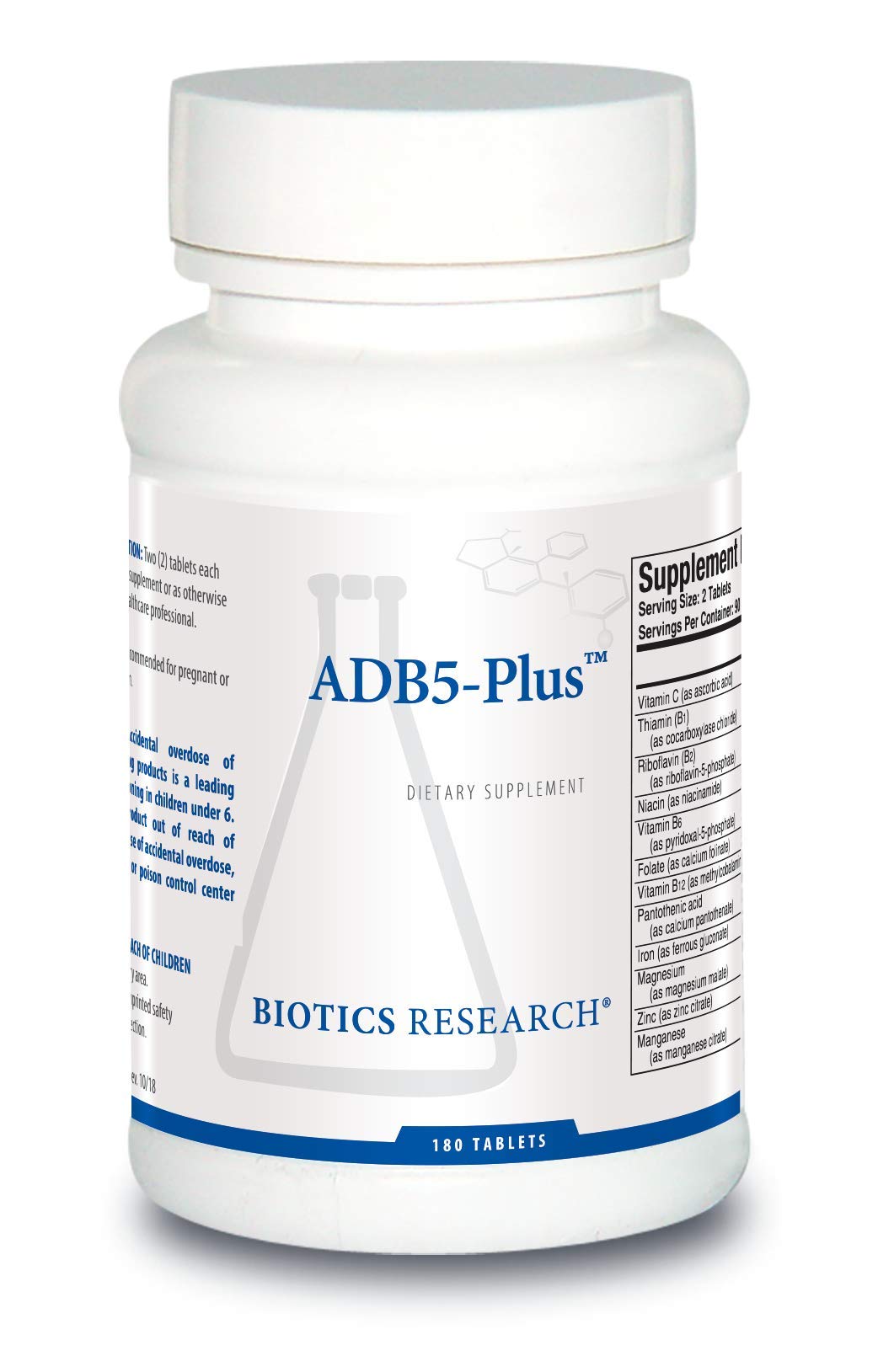 BIOTICS RESEARCH ADB5-Plus Support Healthy Adrenal Gland Function, Support Cortisol Levels, Positive Response to Stress, Healthy Energy Levels 90 Tablets