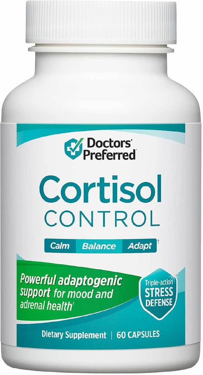 DOCTORS' PREFERRED Cortisol Control, Adrenal & Stress Support, 60 Capsules | Cortisol Support
