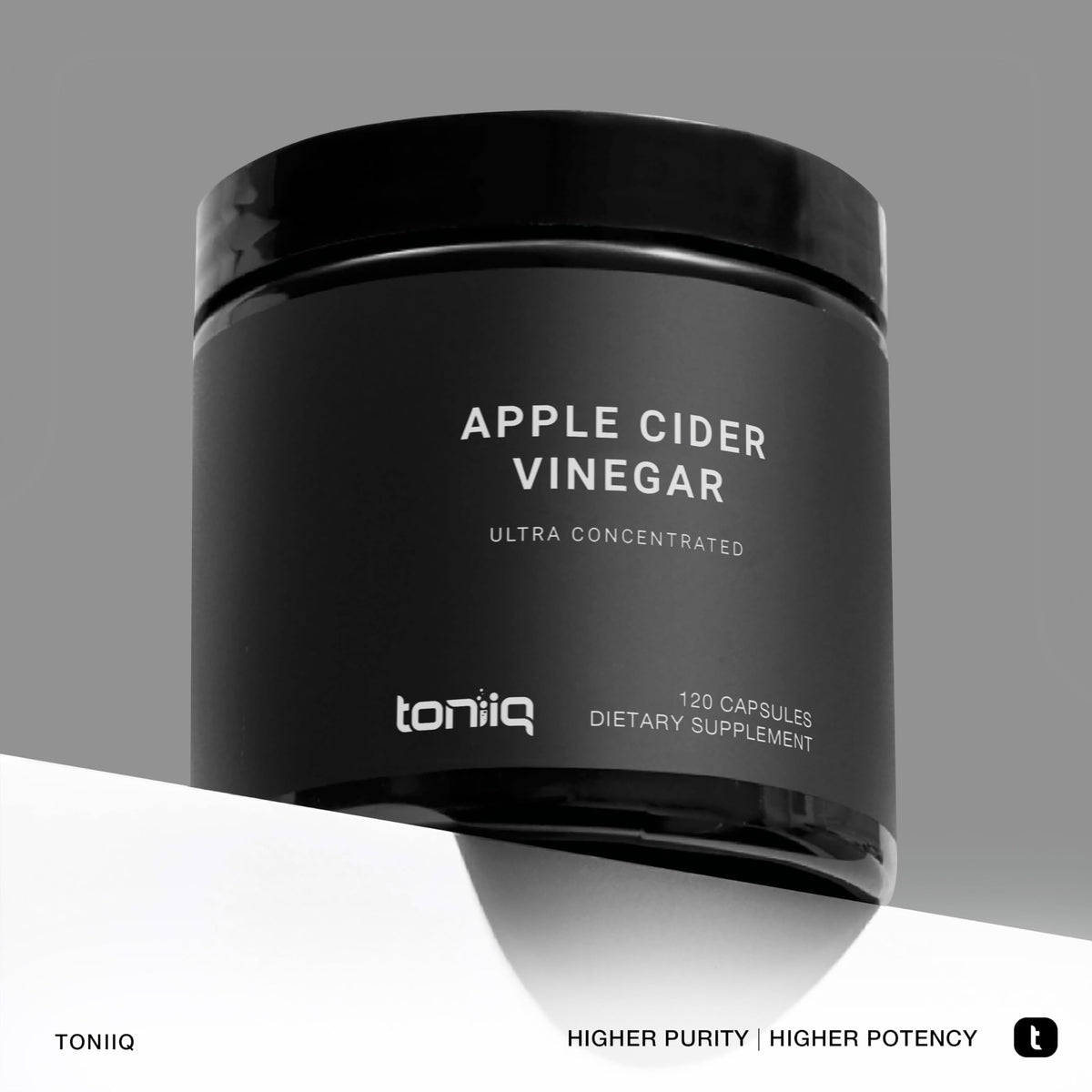 Toniiq 20% Acetic Acid Ultra High Strength Non-GMO Apple Cider Vinegar Capsules