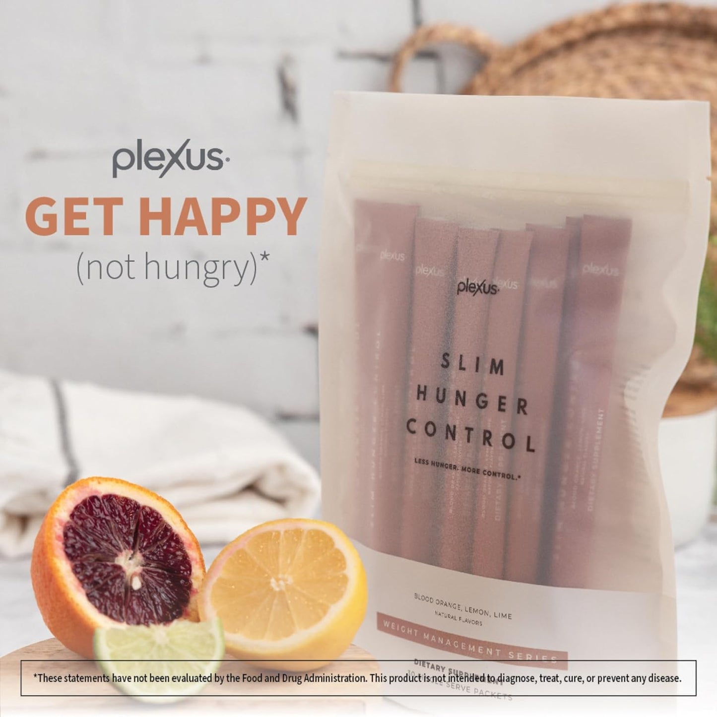 Plexus Slim Hunger Control | 30 Packets | Dietary Supplement | Vegan | Gluten free, non-GMO, with no artificial colors, flavors, or preservatives — convenient 30 packets
