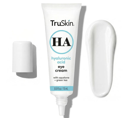 TruSkin Hydrating Eye Cream for Dark Circles & Puffiness, 0.5 fl oz | With Hyaluronic Acid, Squalane and Green Tea to hydrate, brighten and visibly smooth the under eye area