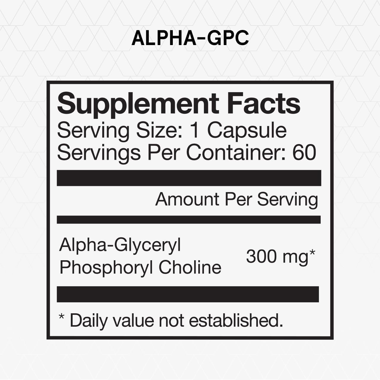 Momentous Alpha GPC Supplement - Cognitive Health & Function Support - NSF Certified for Sport - GMO- & Gluten-Free - 60 Servings