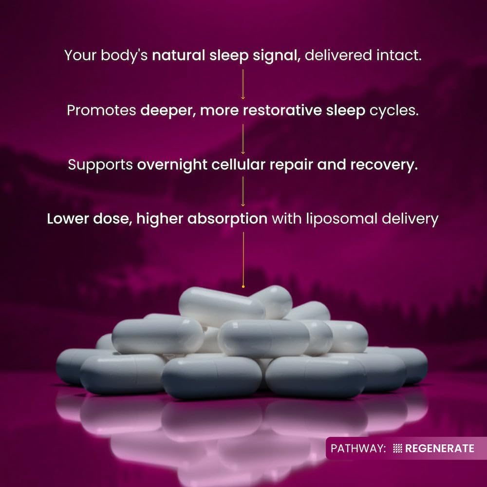 Renue By Science Melatonin | Liposomal Melatonina Supplement | 90 High Strength Melatonin Capsules - 1mg Melatonin per Serving | Sleep Aid Melatonin | Non-GMO | Made in The USA & Third-Party Tested