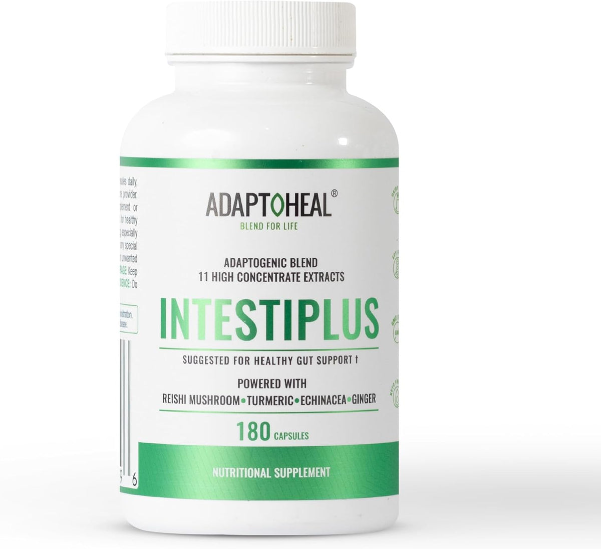 ADAPTOHEAL Intestiplus Adaptogen Gut Support Turmeric (180 Caps)