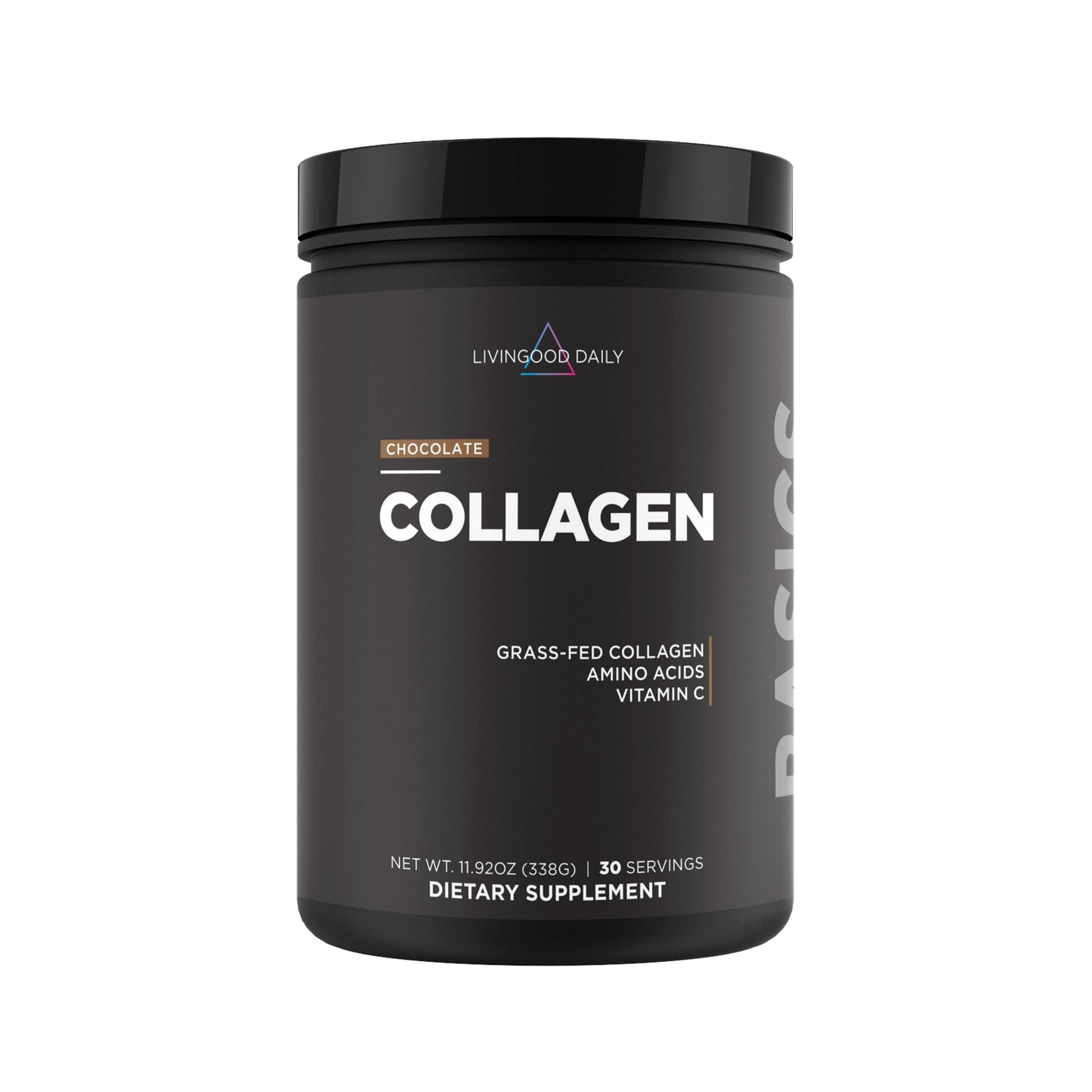 Livingood Daily Vanilla Collagen Powder for Women & Men, Hydrolyzed Collagen Peptides Powder with Vitamin C, Protein with 20 Amino Acids, Type I & III, Grass Fed, Keto, Paleo, Gluten Free, 30 Srvgs