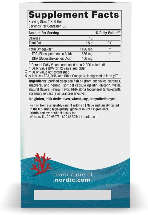 Nordic Naturals Ultimate Omega 2X Teen, Strawberry - 60 Mini Soft Gels - 1120 mg Total Omega-3s with EPA & DHA - Brain Health, Positive Mood, Social Development, Learning - Non-GMO - 30 Servings | 2X for teens. EPA+DHA supports brain, mood & social develo
