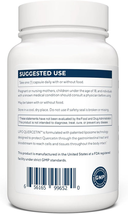 Renue By Science Quercetin | High Strength Liposomal Quercetin Supplements | 90 Quercitin Capsules - 150mg Quercetin per Serving | Non-GMO | Made in the USA & Third-Party Tested