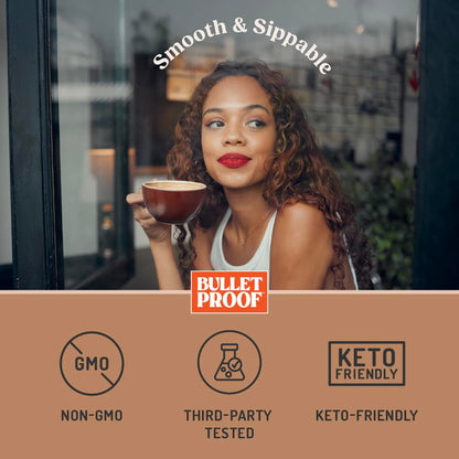 Bulletproof Original Creamer, 14.8 Ounces, Keto Coffee Creamer with MCT Oil and Grass-Fed Butter, Supports Brain Function