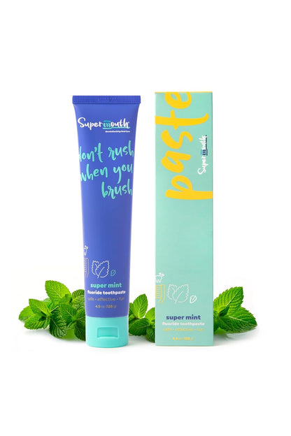 SuperMouth 10% Nano Hydroxyapatite Fluoride Toothpaste, 4.5oz Mint