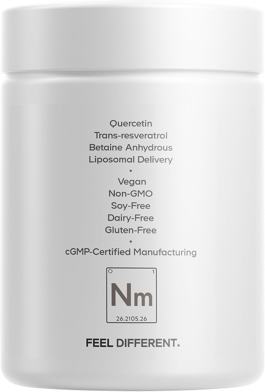 Codeage Liposomal NMN Platinum - 500 mg NMN Supplement, Nicotinamide Mononucleotide, NAD Precursor - Quercetin, Resveratrol, Betaine TMG, Vitamin B2 Riboflavin & Vitamin B12 - Non-GMO - 90 Capsules