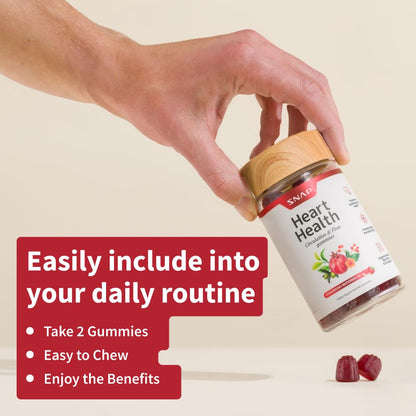 Snap Supplements Heart Health Support Supplement with Beets, 90 Capsules | Botanical Support for Heart Health, Healthy Circulation, and Nitric Oxide Levels, Vegan, Non-GMO (Packaging May Vary)