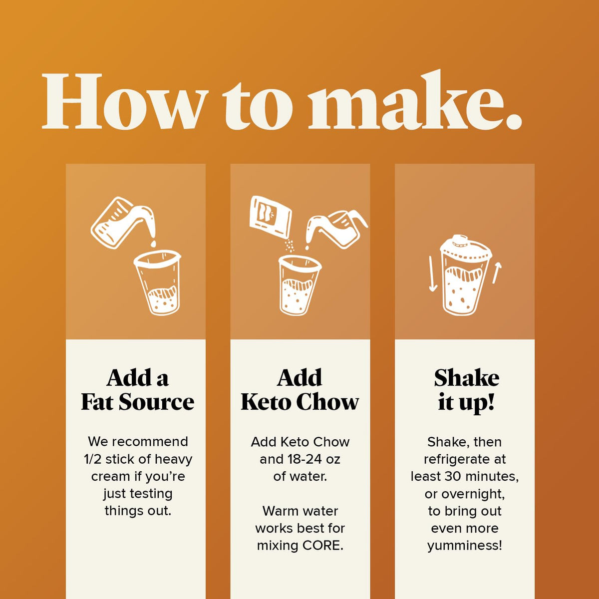 Keto Chow Chocolate Peanut Butter Meal Replacement Shake Powder, 3 Meals