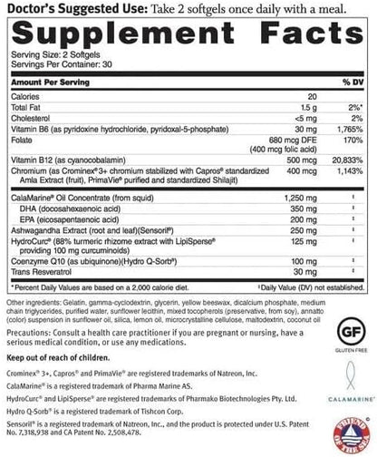 Dr. Sinatra Omega Q Plus Ultra with Resveratrol for Heart & Healthy Aging