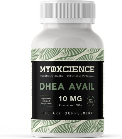 MYOXCIENCE DHEA Avail | Absorption Enhanced DHEA | 10mg, 120 Servings