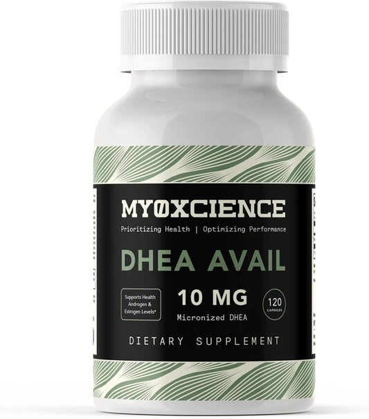 MYOXCIENCE DHEA Avail | Absorption Enhanced DHEA | 10mg, 120 Servings
