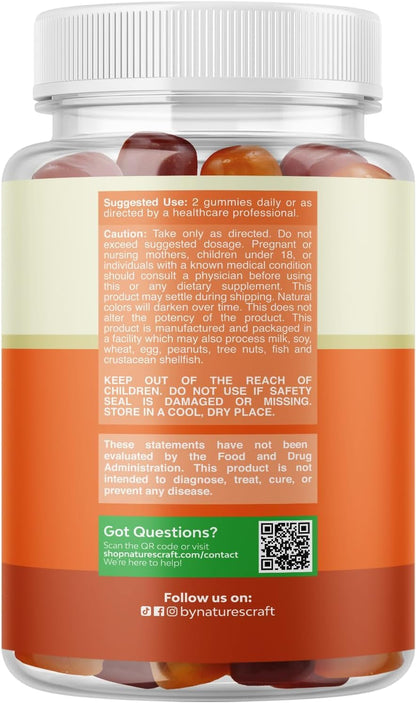 Teen Multivitamin Gummies 12-17 - Teen Boys & Girls Gummy Vitamins for Better Skin, Immune Strength, Mood & Energy Support - Teenage Girl & Boy Supplements with Zn, Mg, Vitamin A, C, D & E - 60 Ct