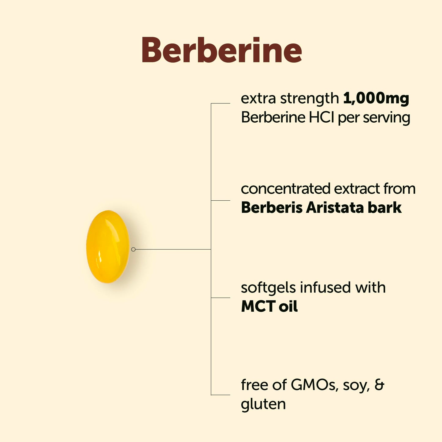 Micro Ingredients Berberine 1000mg with MCT Oil, 240 Softgels | Berberine HCl Supplement | Sourced from Berberis Aristata | Non-GMO, Gluten Free, No Soy