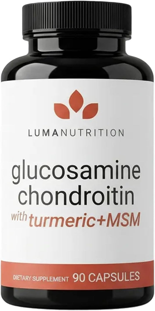 Luma Nutrition Glucosamine Chondroitin MSM Supplement - 90 Capsules