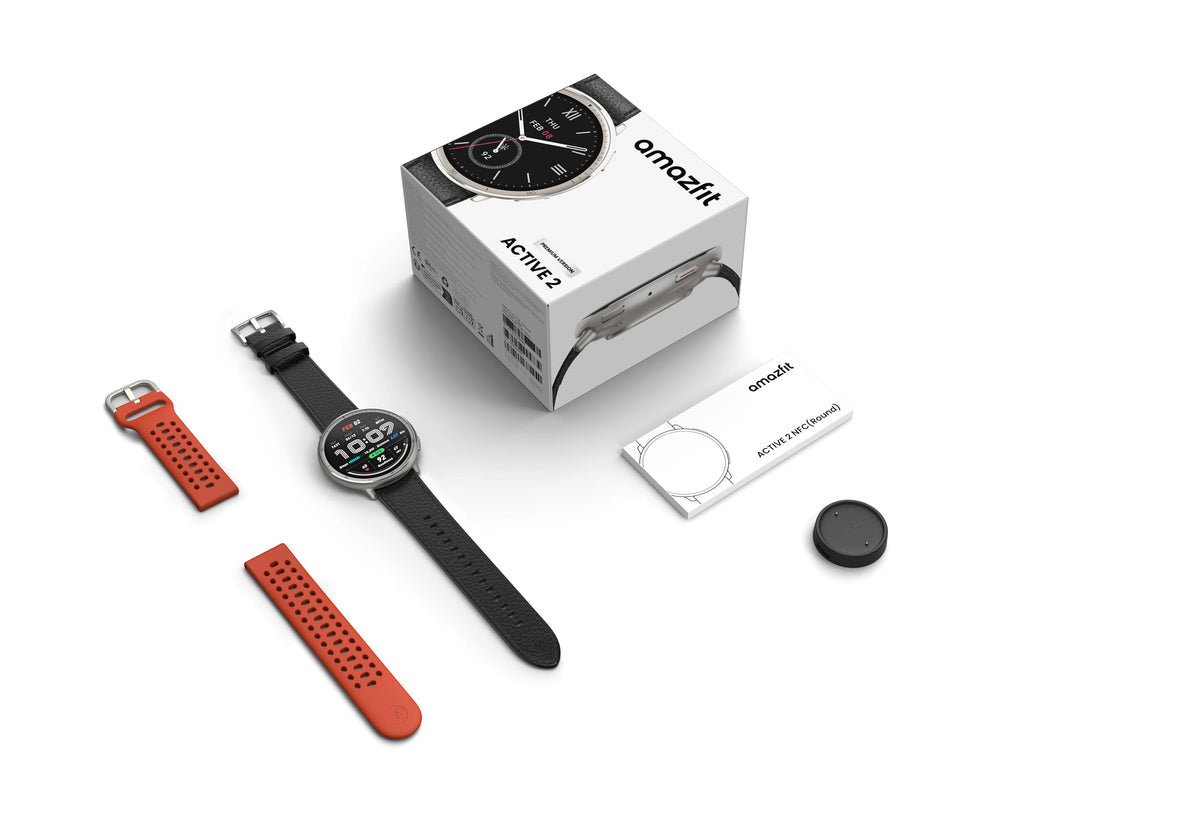 Amazfit Active 2 Premium Smart Watch 1.32" Sapphire Glass, GPS, iOS/Android