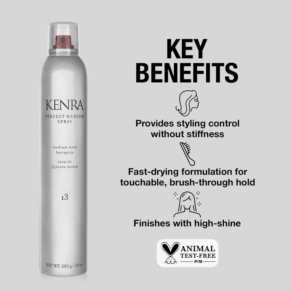 Kenra Perfect Medium Spray 13 50% | Provides Styling Control Without Stiffness | Medium