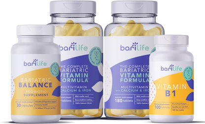 Bari Life Duodenal Switch Starter Kit with Non-Chewable Tablet and Probiotic 30 and Vitamin B1