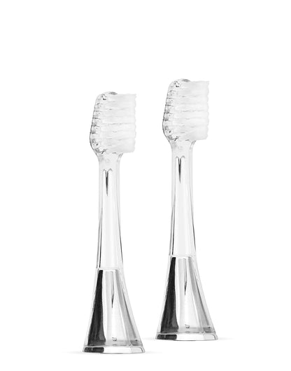Supersmile Zina45 Replacement Brush Heads, Silver, 2-Pack