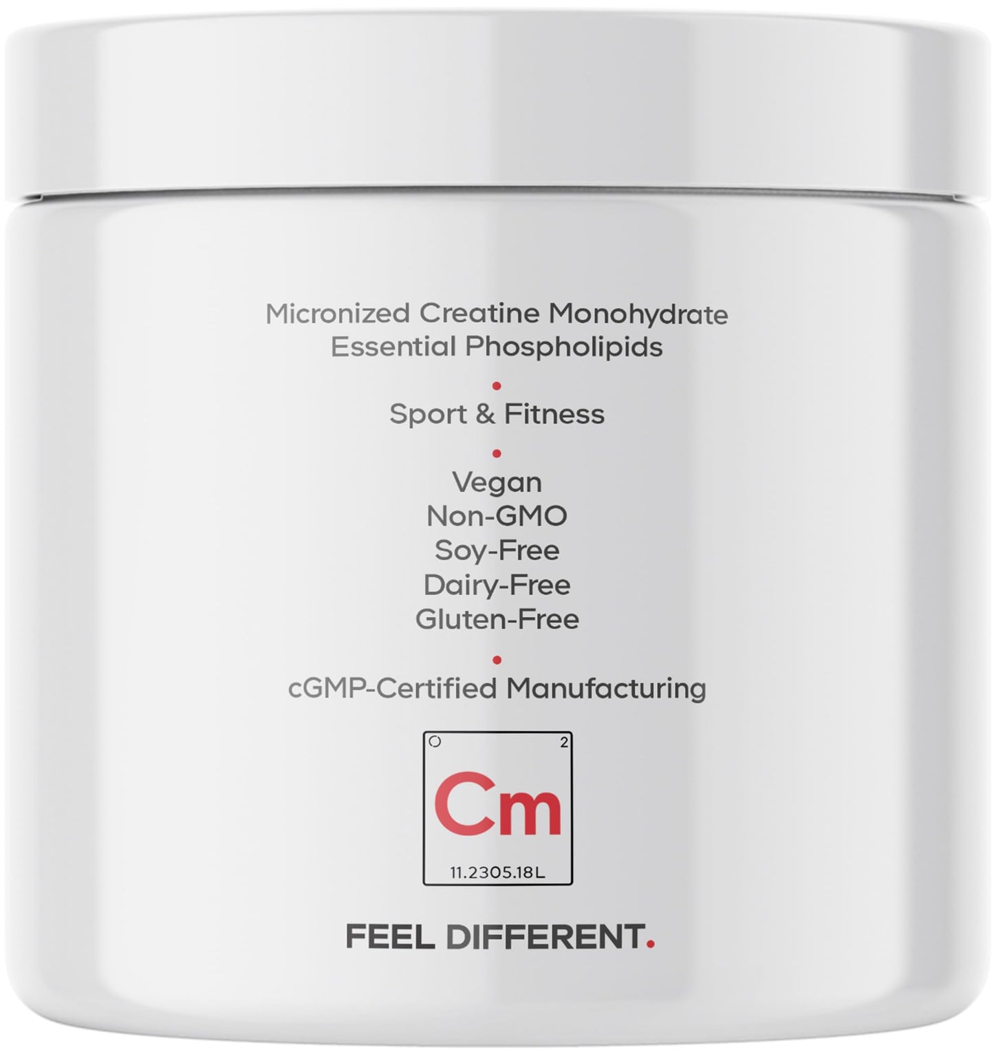 Codeage Liposomal Creatine Powder, 5000mg, Monohydrate, Unflavored, 90 SRV | Liposomal micronized creatine monohydrate, 5 g per serving, unflavored. Three-month supply. Non-GMO.