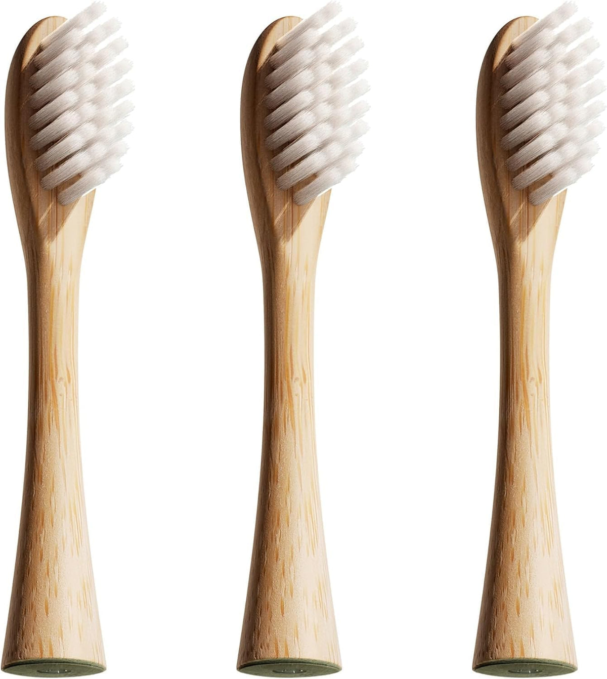 Lumineux Bamboo Replacement Heads Sonic Toothbrush, 3 Pack