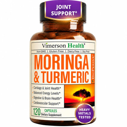 Moringa Capsules 4:1 Extract with Organic Turmeric & BioPerine 60 Capsules