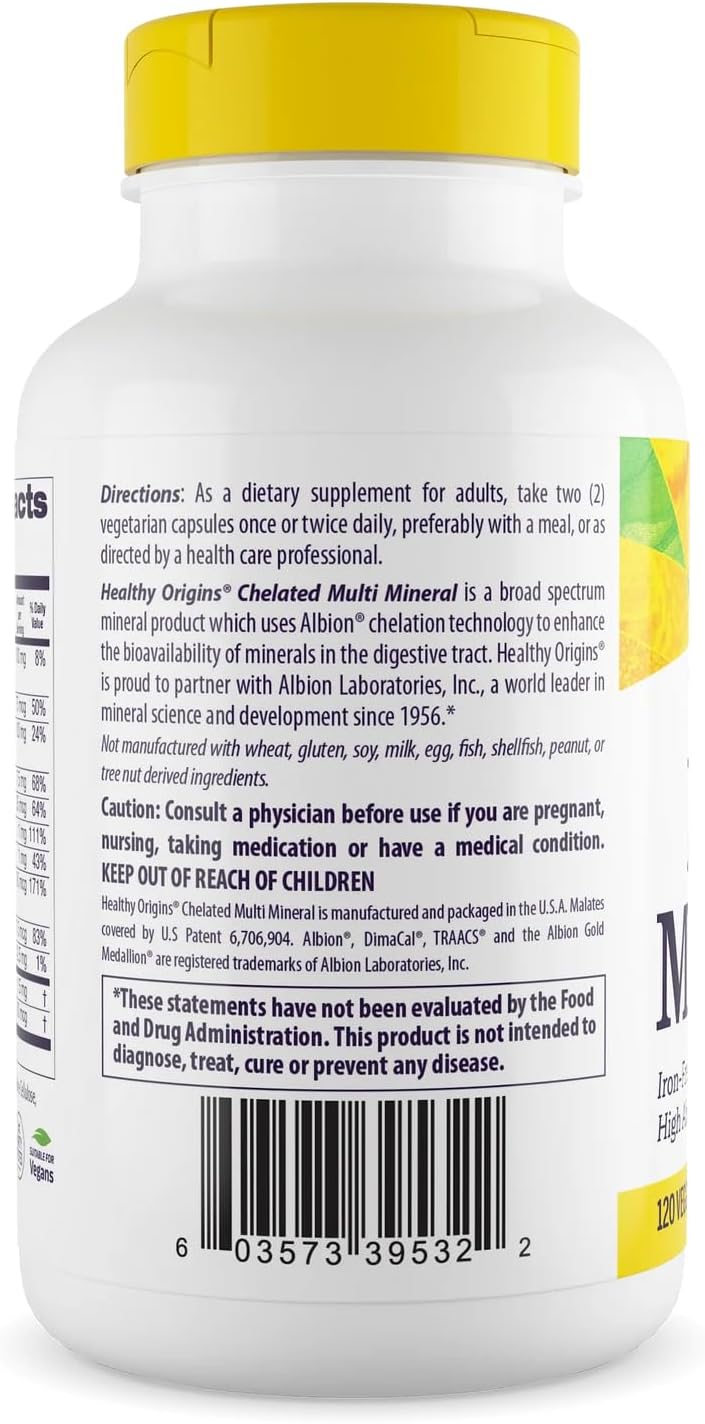 Healthy Origins Chelated Multi Mineral, Albion TRAACS, 240 Caps