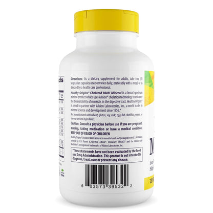 Healthy Origins Chelated Multi Mineral, Albion TRAACS, 240 Caps