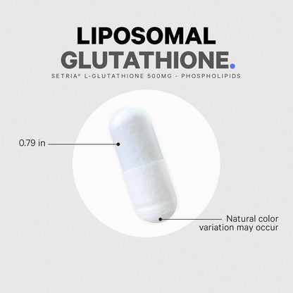 Codeage Liposomal Glutathione Supplement - Pure Reduced Setria L-Glutathione, Liposomal Delivery, Phospholipid Complex - Vegan, Non-GMO - 2-Pack