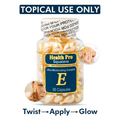Vitamin E Aloe Vera Topical Skin Oil Capsules, 90 Soft Caps