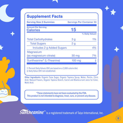 FIRST DAY Kids Magnesium Gummies, Citrate + L-Theanine, No Melatonin, 60 Ct | Strawberry citrate magnesium gummies for kids with Suntheanine® L-theanine; melatonin-free calm and bedtime support for kids